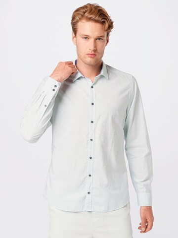 OLYMP Regular fit Button Up Shirt in Green: front