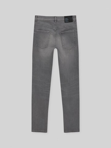 Tapered Jeans de la Pull&Bear pe gri