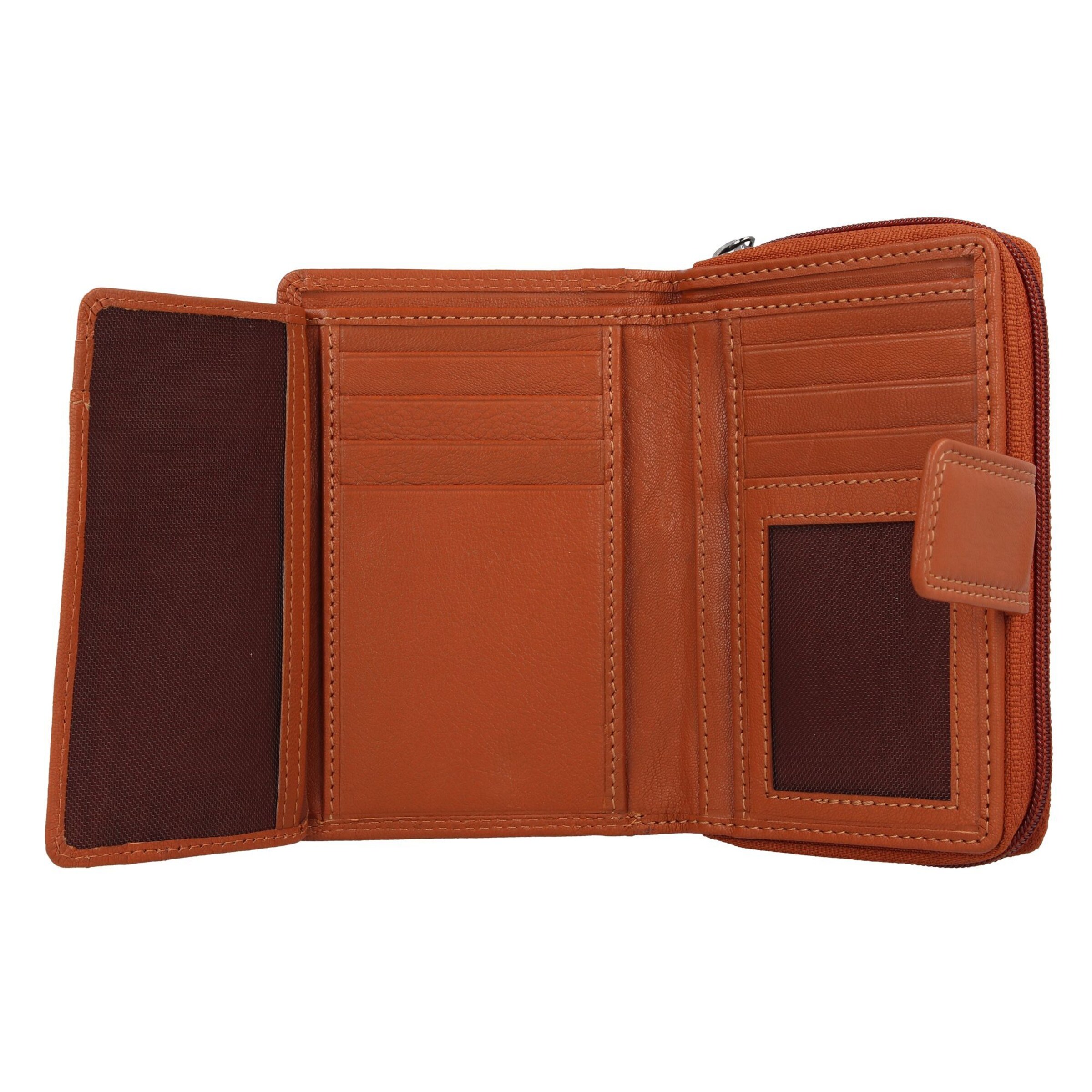 mano Portemonnee 'Donna Giulia' in Bruin