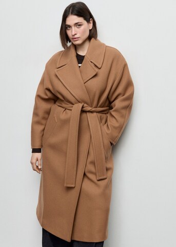 MANGO Between-Seasons Coat 'Traviata' in Brown: front