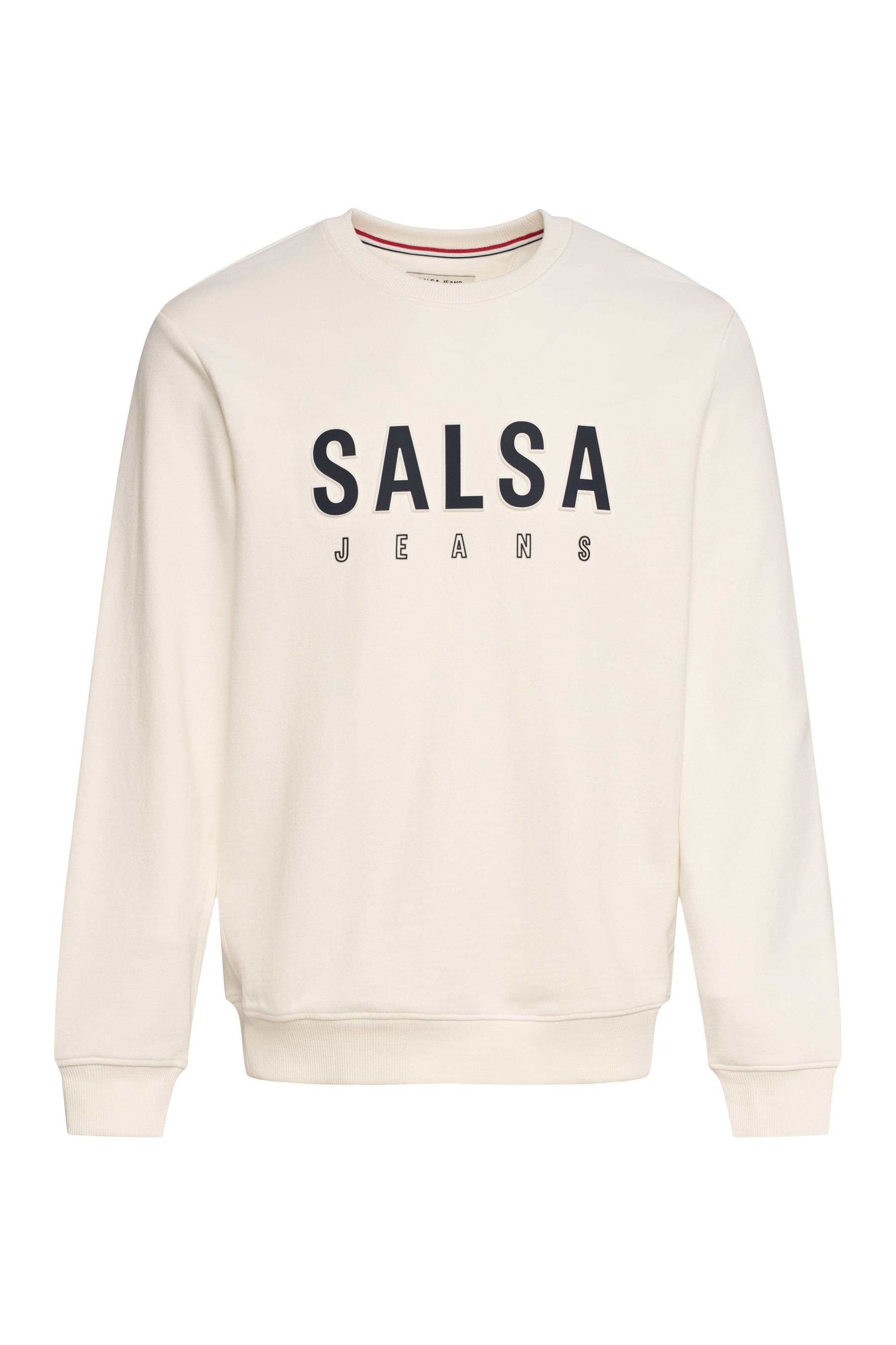 Salsa Jeans Sweatshirt in Wit: voorkant