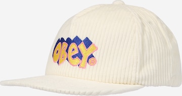 Obey Cap in White: front