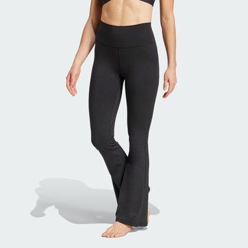 évasé Pantalon de sport 'All Me' ADIDAS PERFORMANCE en noir : devant