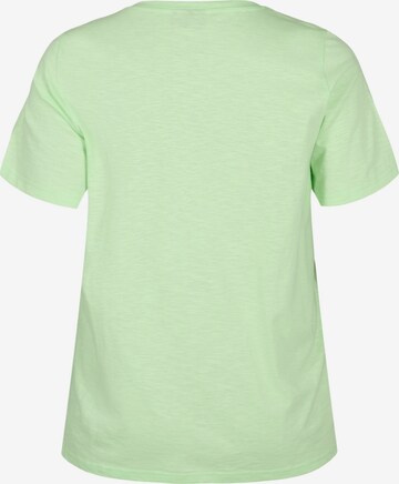 Zizzi Shirt 'Brea' in Groen