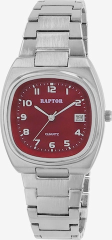 Raptor Analoguhr in Silber: Vorderseite