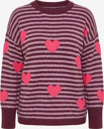 Ulla Popken Pullover in Lila: Vorderseite