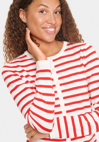 SAINT TROPEZ Knit Cardigan in White