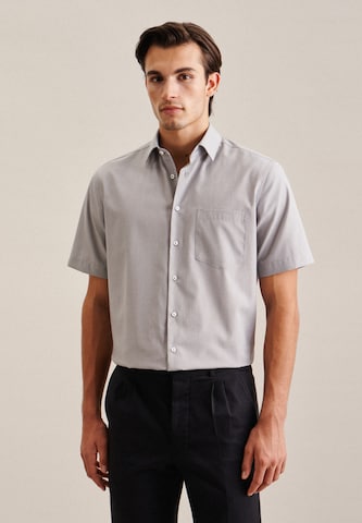 SEIDENSTICKER Regular fit Zakelijk overhemd in Grijs: voorkant
