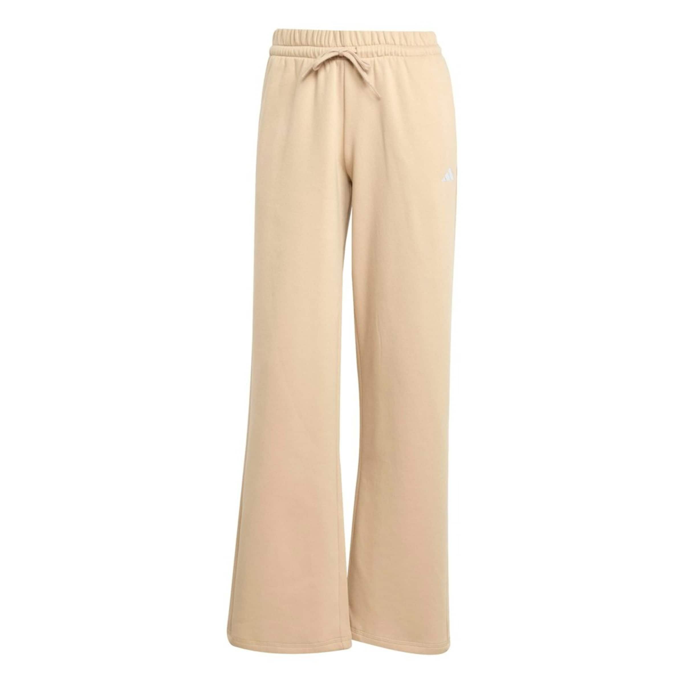 ADIDAS SPORTSWEAR Wide leg Παντελόνι φόρμας σε μπεζ: μπροστά
