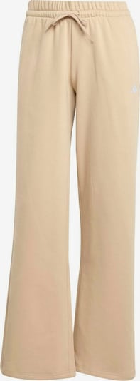 Sportinės kelnės iš ADIDAS SPORTSWEAR, spalva – smėlio spalva / balta, Prekių apžvalga
