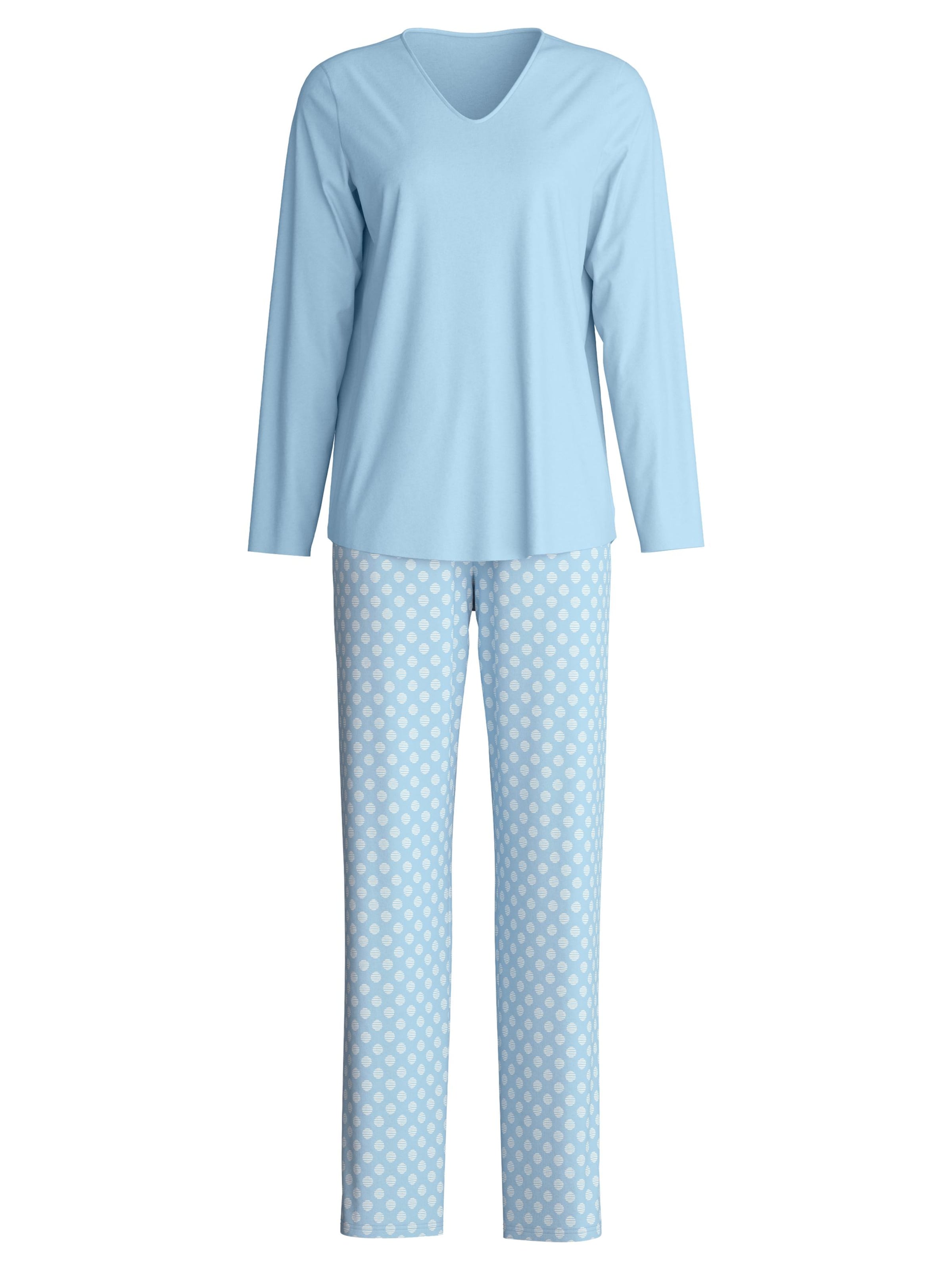 CALIDA Pyjama 'Lovely Nights'‌ in Blau: Vorderseite