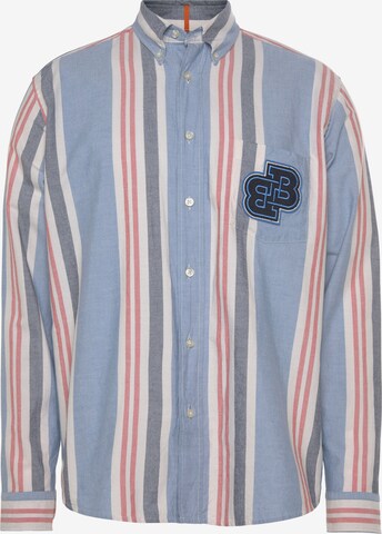 BOSS Regular fit Button Up Shirt in Blue: front