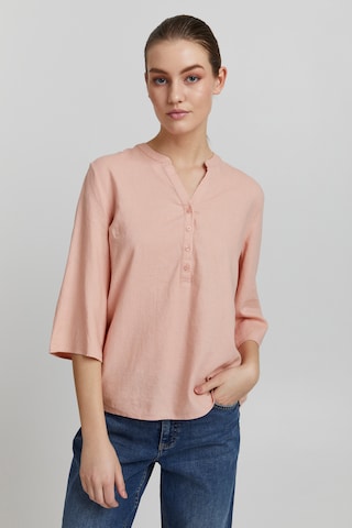 Oxmo Blouse in Roze: voorkant