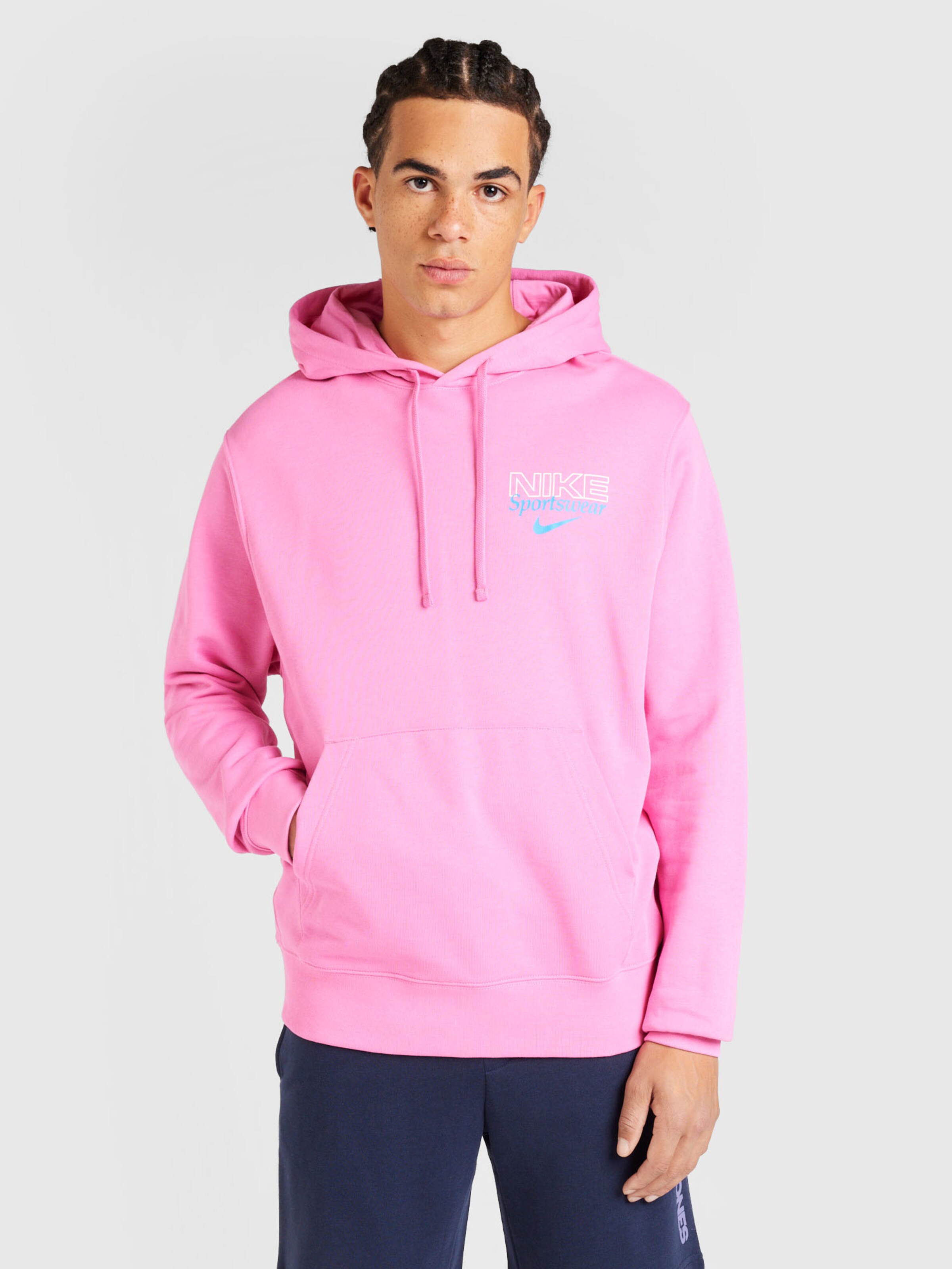 Blue and pink nike sweatshirt best sale