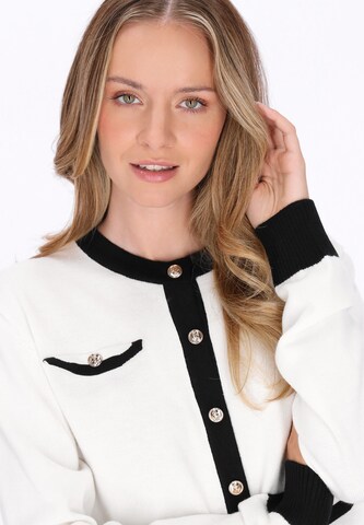 Cardigan DreiMaster Maritim en blanc