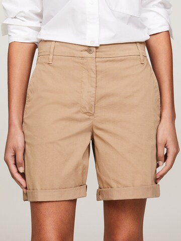 TOMMY HILFIGER Regular Chino Pants in Beige: front