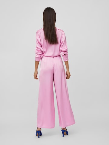 VILA Wide Leg Bukser 'Clair' i pink