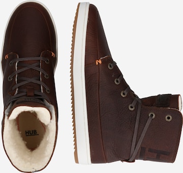 HUB Lace-Up Ankle Boots 'Chess Merlins' in Brown