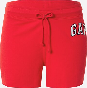 GAP Normalny krój Spodnie w kolorze czerwony: przód