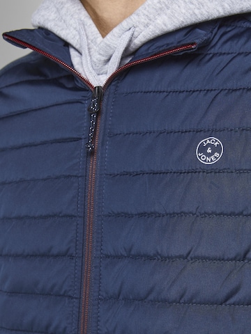 JACK & JONES Brezrokavnik | modra barva