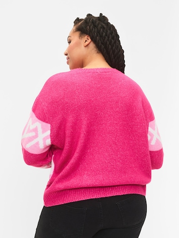 Pull-over 'MSISMO' Zizzi en rose