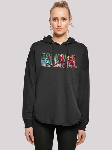 Sweat-shirt 'Marvel Avengers' F4NT4STIC en noir : devant