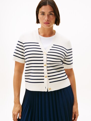 Tommy Hilfiger Curve Gebreid vest in Blauw: voorkant