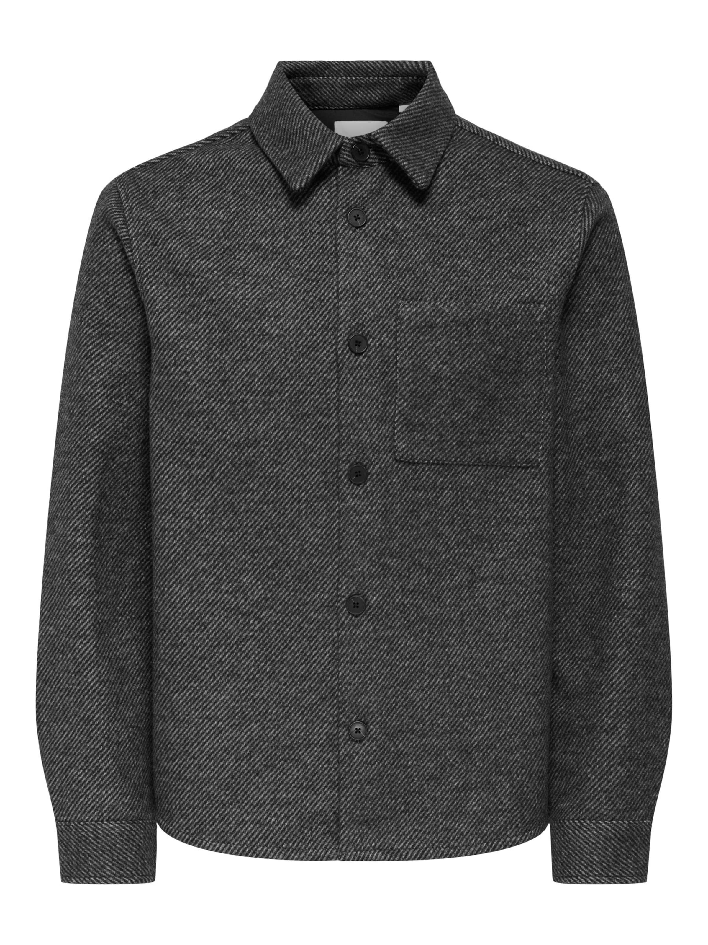 Only & Sons Button Up Shirt 'MICAH' in Grey, Item view