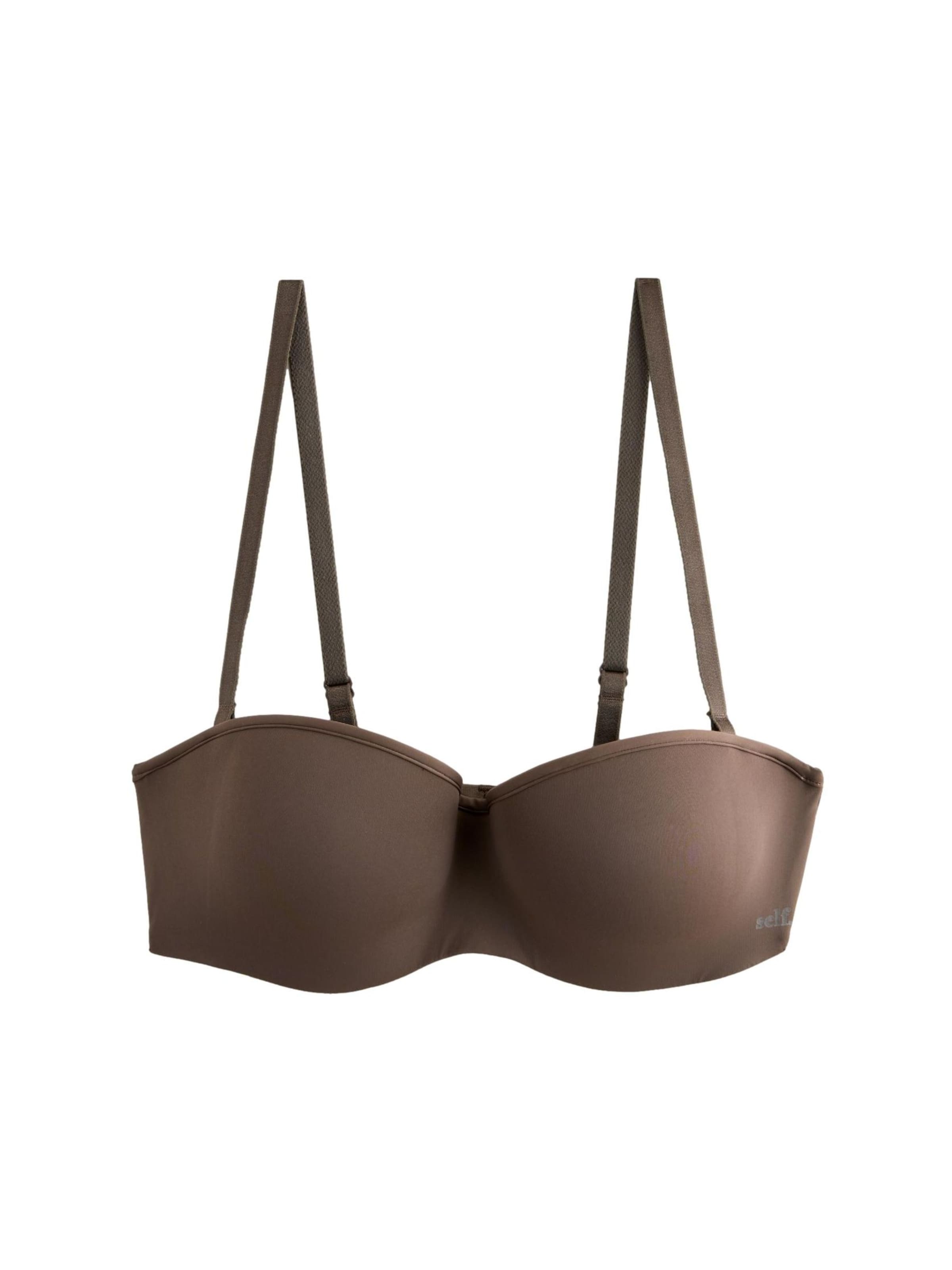 self. T-Shirt BH in Braun: Vorderseite