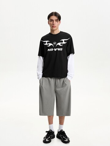 T-Shirt Bershka en noir