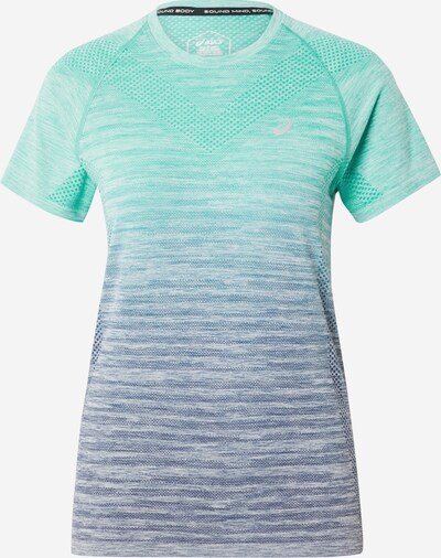 Maglia funzionale ASICS di colore grigio / verde chiaro / offwhite, Visualizzazione prodotti