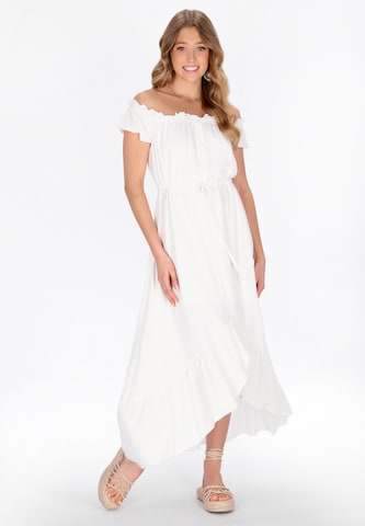IZIA Dress in White: front