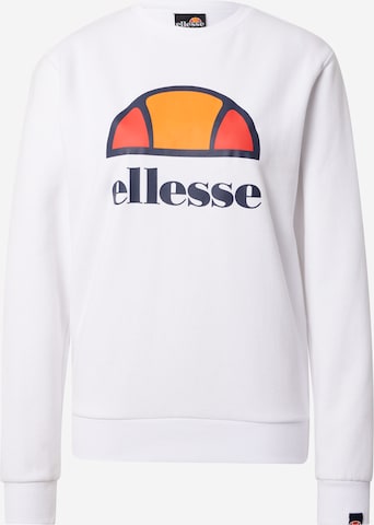 ELLESSE Athletic Sweatshirt 'Corneo' in White: front