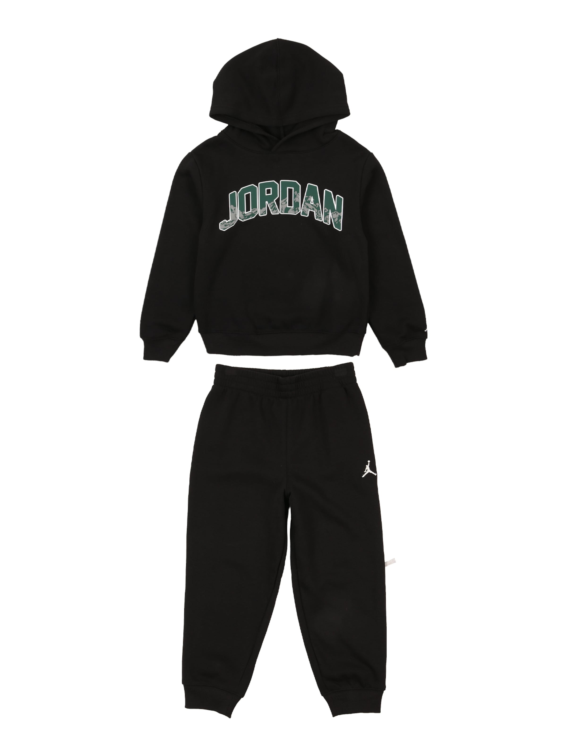 Jordan Облекло за бягане 'AJ1 GIFT GIVING' в черно: отпред