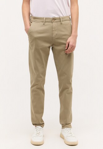 MUSTANG Regular Chino Pants in Brown: front