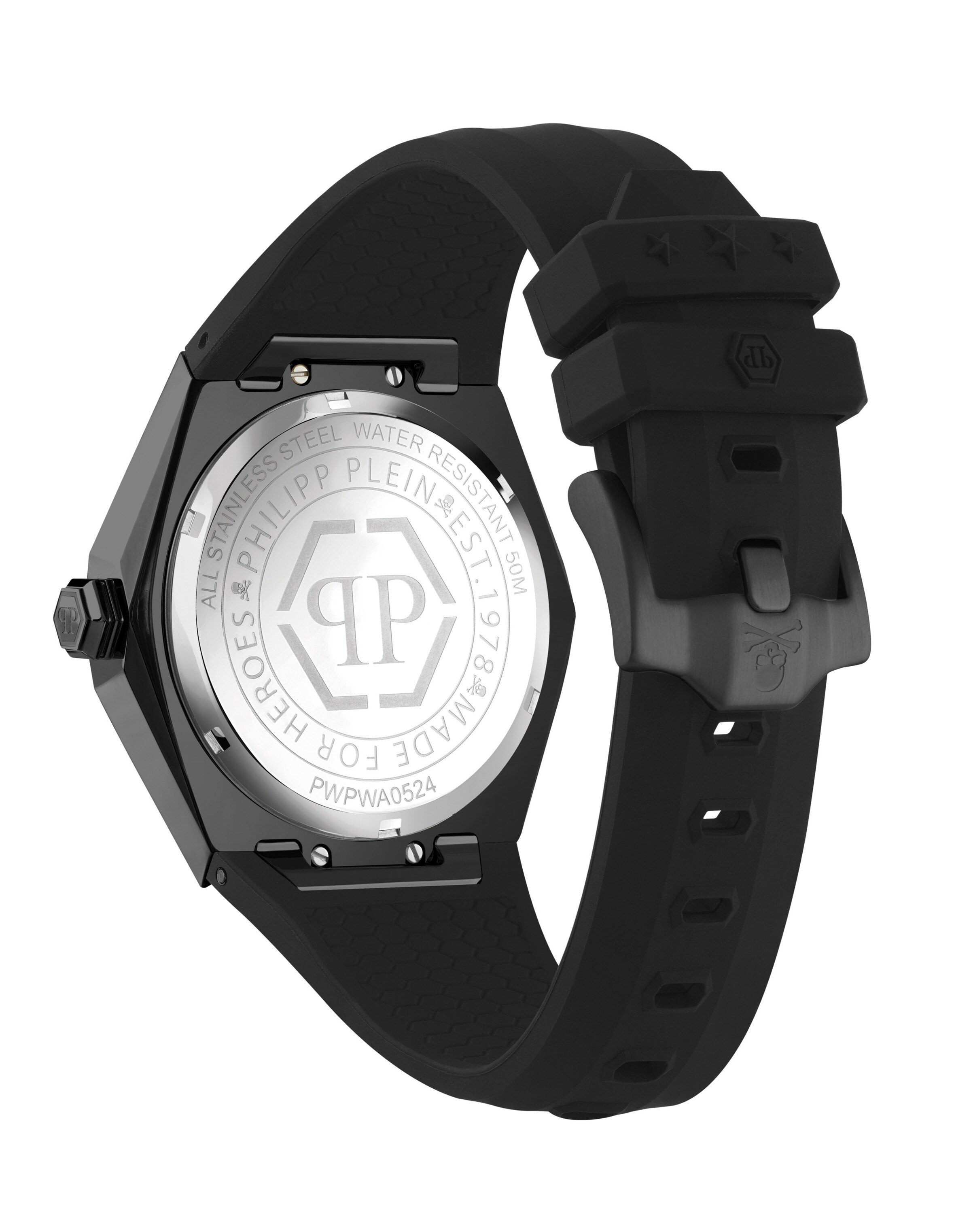 Philipp Plein Watches Uhr 'The $kull Spikes' in Schwarz