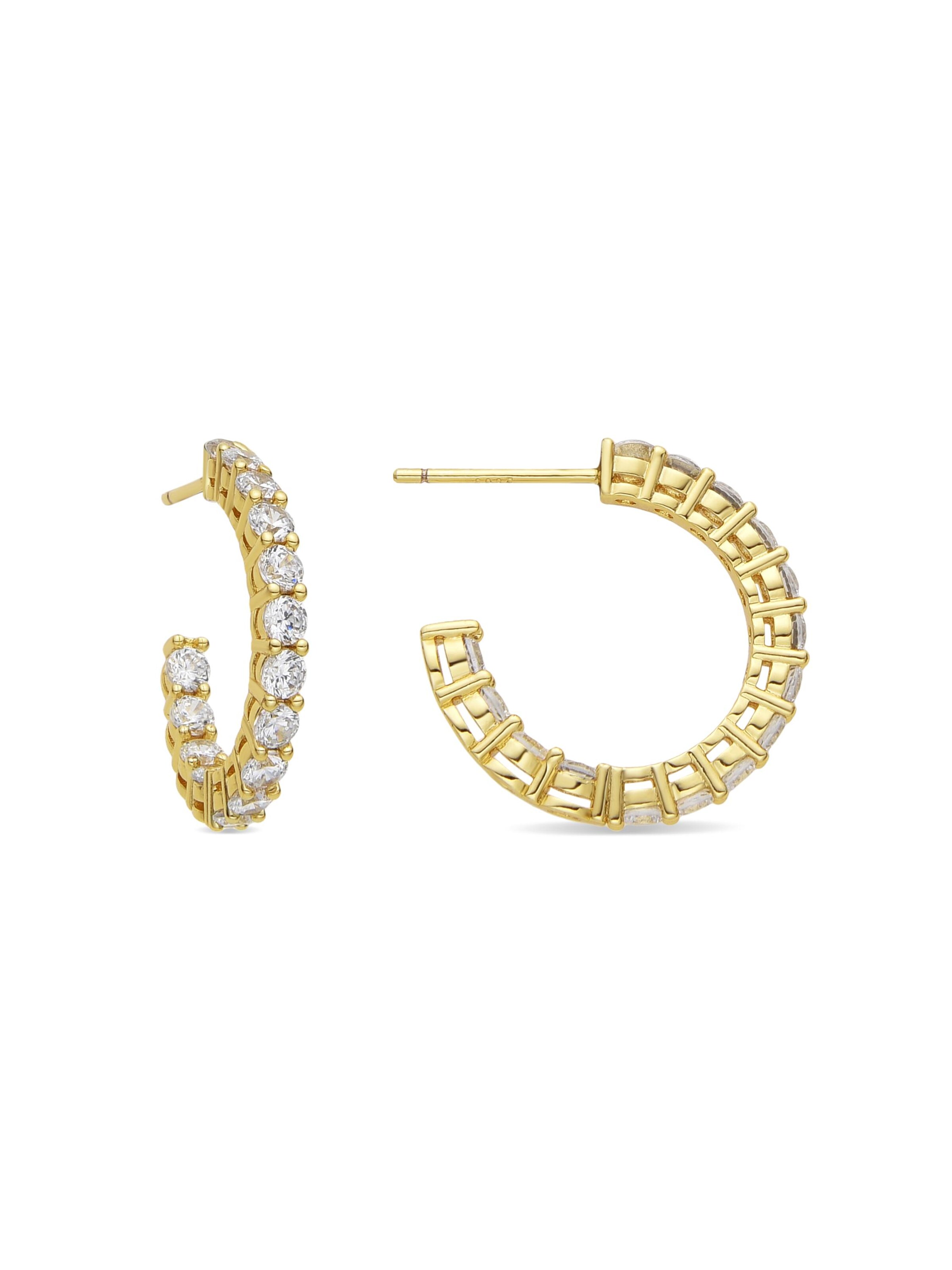 Boucles d'oreilles 'Chenfa' Luxenter en or : devant