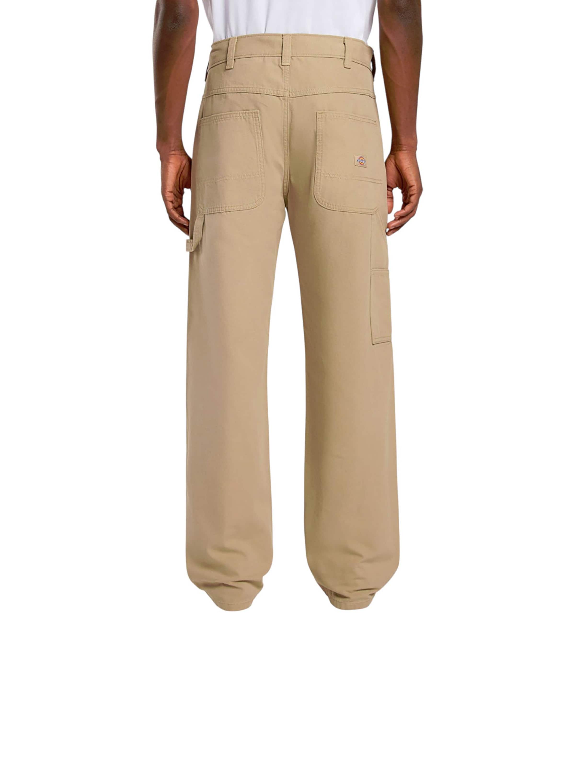 DICKIES Regular Pants 'Canvas Carpenter Lighweig' in Beige