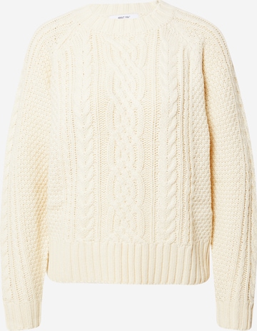 ABOUT YOU Sweater 'Charis' in White: front