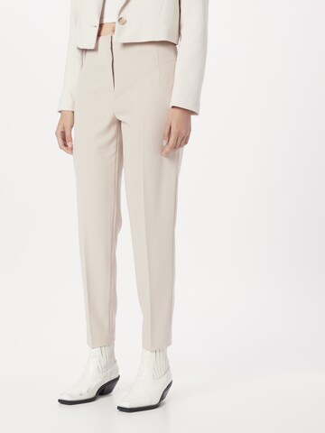 MORE & MORE Regular Pantalon 'Cigarette' in Beige: voorkant