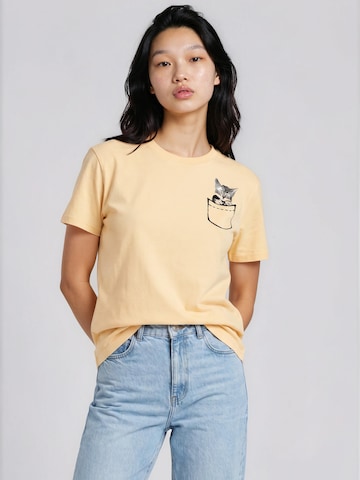 Good to Blue Shirt 'Süßes Katzen T-Shirt' in Yellow