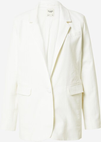 Blazer di Abercrombie & Fitch in bianco: frontale