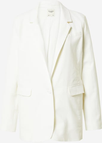 Abercrombie & Fitch Blazer in White: front