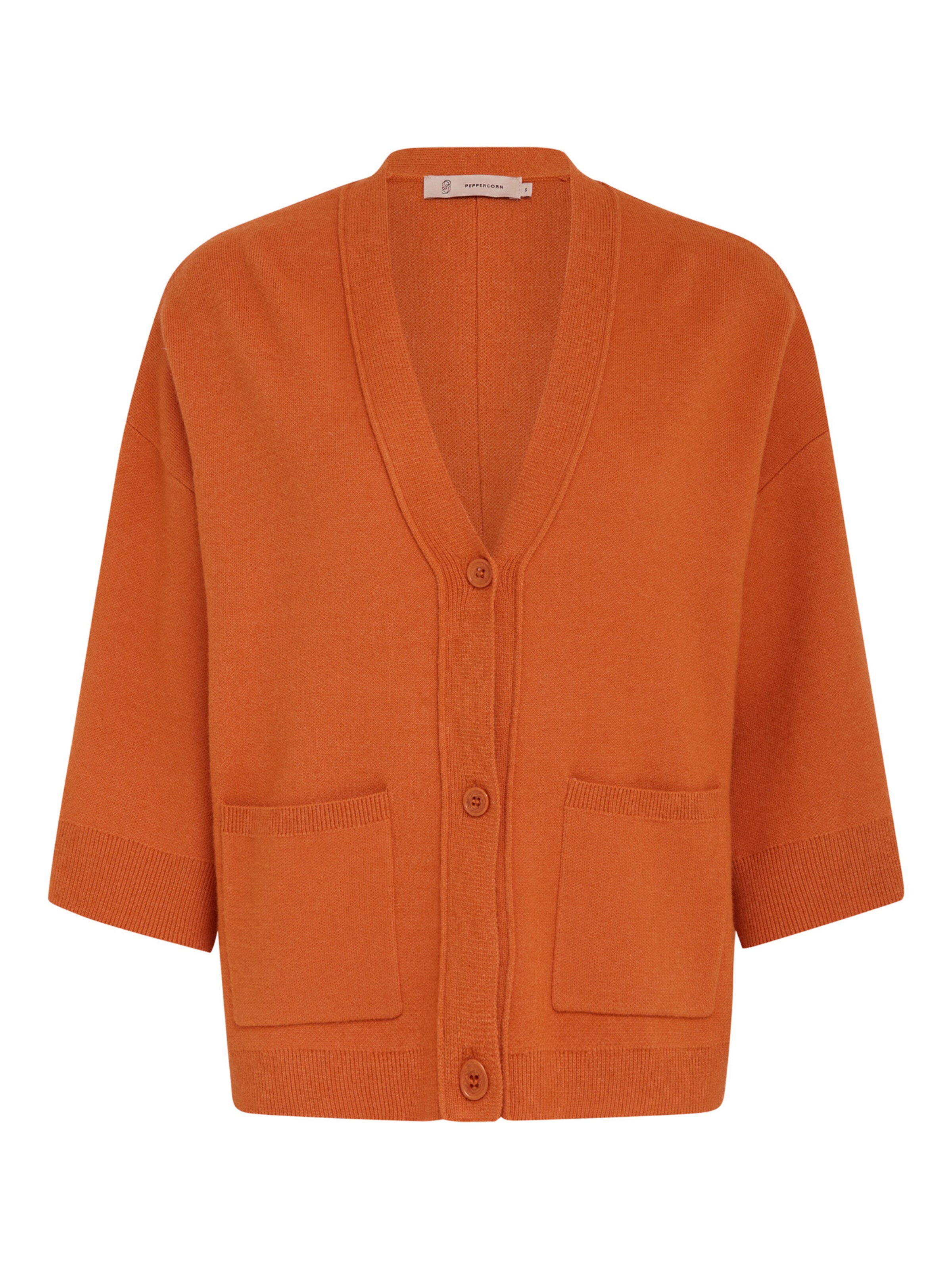 Peppercorn Neuletakki 'Rosalia' värissä oranssi: etupuoli