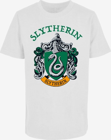 ABSOLUTE CULT Shirt 'Kids Harry Potter - Slytherin' in White: front