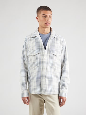 DRYKORN Regular fit Button Up Shirt 'GUNRAY' in Blue: front