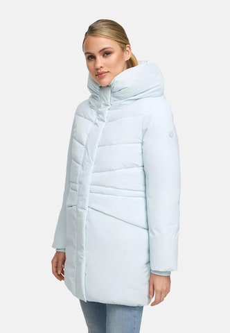 MARIKOO Wintermantel 'Delilah 16' in Blauw: voorkant