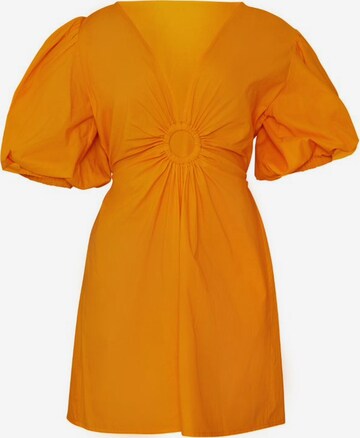 Chi Chi London Dress in Orange: front