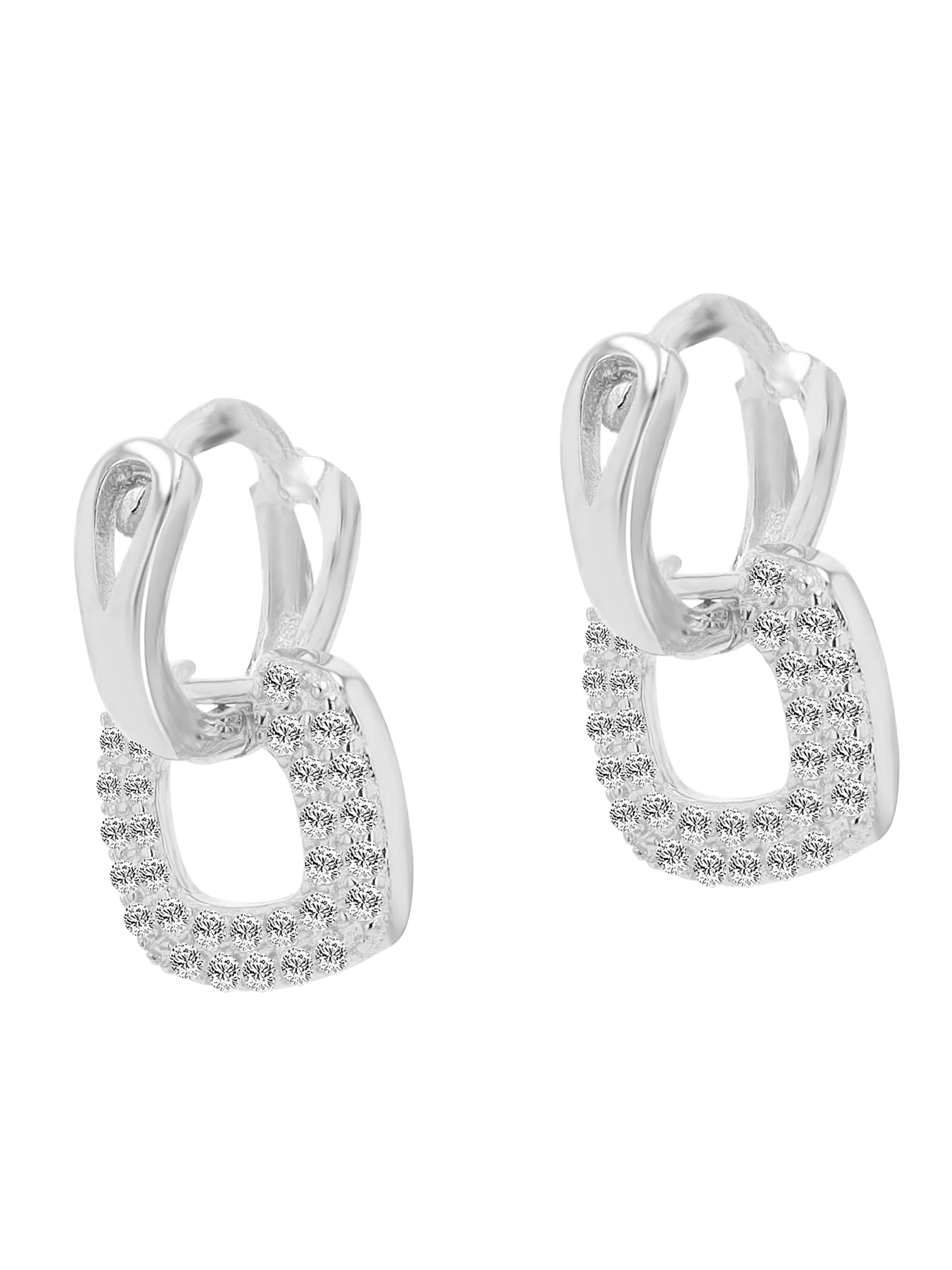 Akzent Ohrringe 'Raina, 925 Sterlingsilber, langlebig'‌‌‌‌‌‌‌‌‌‌ in Silber