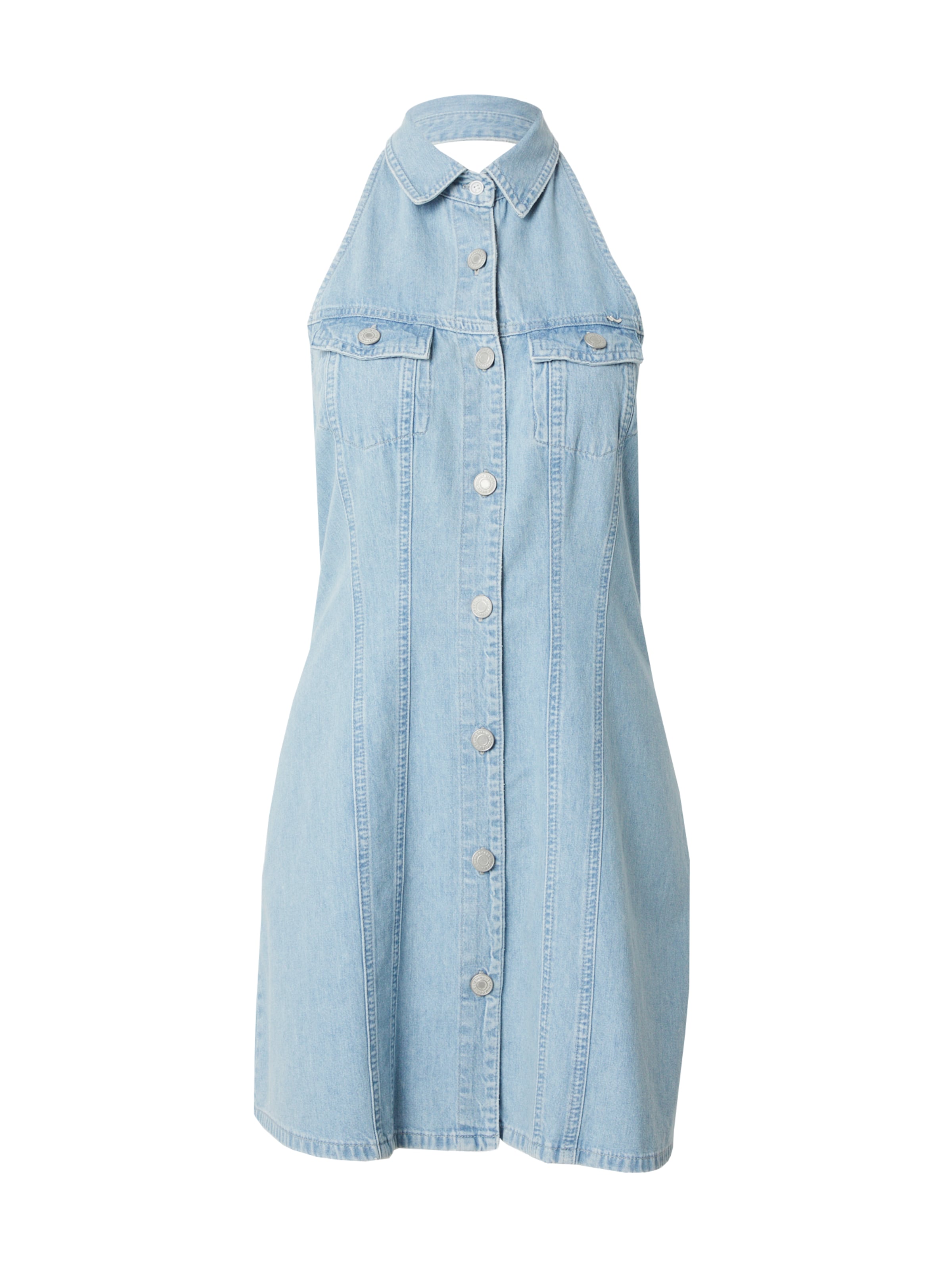 LTB Рокля тип риза &#x27;OFIRA&#x27; в синьо: отпред